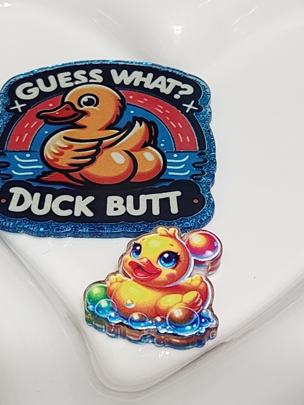 Duck Butt Flatback Focal Bead Badge Keychain Crafts Beaded Pen Magnet Bag Clip